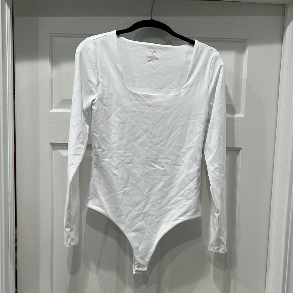 Nuuds - medium White Long Sleeve Bodysuit